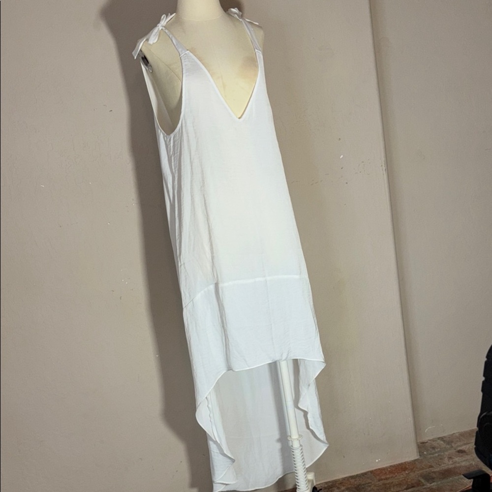 Glassons White Sleeveless High-Low Dress